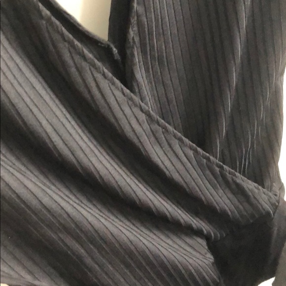 Zara Ribbed V-line Bodysuit - Picture 3 of 4